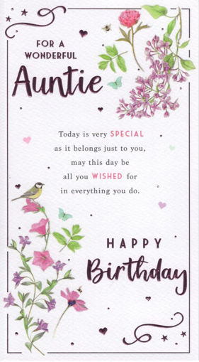 Picture of WONDERFUL AUNTIE BIRTHDAY CARD